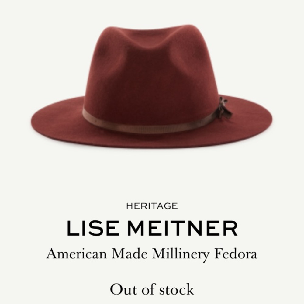 Goorin Bros. Burgundy Lise Meitner Fedora